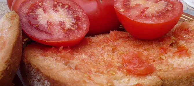 Como preparar um Pão com Tomate, original Pa amb tomàquet