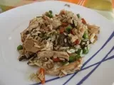 Receita Salteado de frango, arroz e legumes chineses