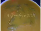 Receita Sopa de feijão verde e cenoura
