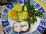 Receita Peixe cozido com batatas e feijão verde