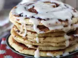 Receita Panquecas de canela ao estilo cinnamon roll
