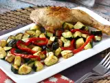 Receita Frango com pimentos e curgete (pimentões e abobrinha): pronto em 20 minutos!