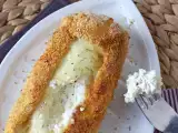 Receita Tronco de queijo de cabra empanado na air fryer: crocante por fora, derretendo por dentro!