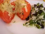Receita Arroz com brócolis e passas e tomate recheado com quinoa