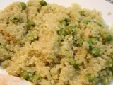 Receita Quinoa com ervilhas