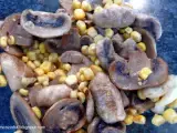 Receita Salada de milho e cogumelos