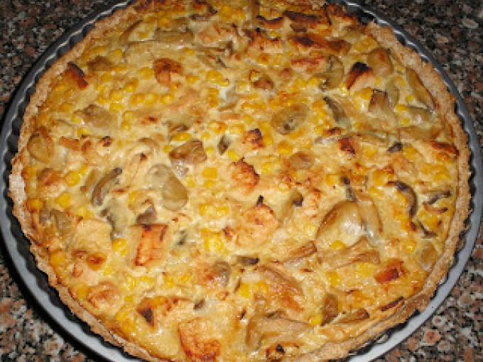 Quiche De Frango E Cogumelos Receita Petitchef