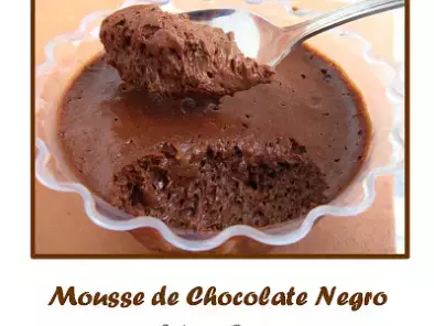 Receita Mousse de chocolate negro - anna olson