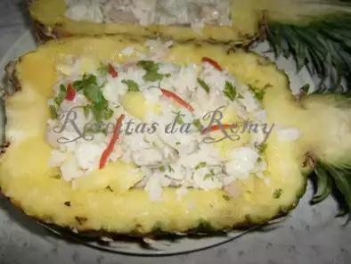 Receita Abacaxi recheado com arroz tailandes