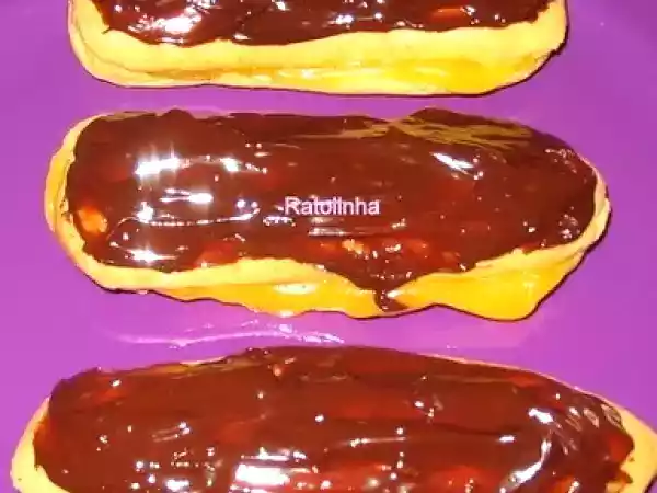 Receita Écleres e profiteroles