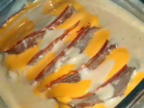 Receita Lombo de porco com queijo e paio