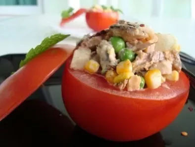 Salada de legumes com atum