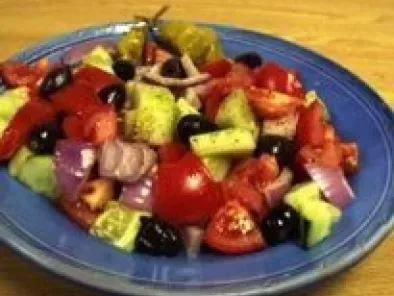 Receita Salada grega autêntica