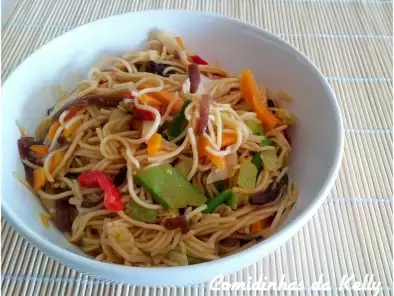 Receita Noodles com vegetais