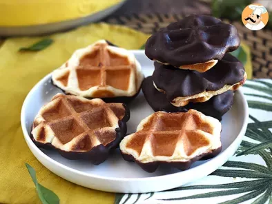Waffles de chocolate (versão mini)