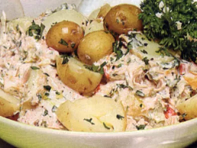 Receita Salada de atum com batatas e ervas