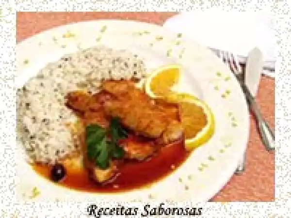 Receita Peixe empanado ao molho agridoce