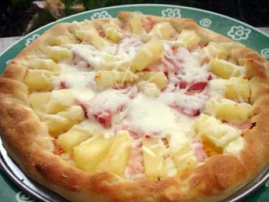 Receita Rolling pizza de ananás, bacon e fiambre - receita bimby
