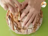 Passo 3 - Bola de pão com queijo e pesto