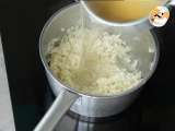 Passo 4 - Risoto de queijo e chouriço