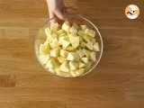 Passo 3 - Chamuças de crepes (recheadas de maçã)