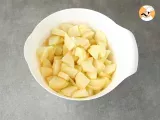 Passo 1 - Bolo de maçã com canela e nozes