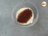 Passo 3 - Crepe mármore (crepe de chocolate e baunilha)