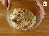 Passo 3 - Batata recheada (creme de queijo com bacon)