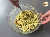 Passo 4 - Salada de macarrão com pesto de curgete (abobrinha), mozzarella e tomate seco