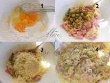 Passo 2 - Queques de fiambre, azeitonas e queijo (Muffins de presunto e queijo)