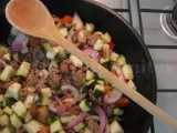 Passo 2 - Salteado de Legumes com Carne Picada