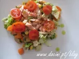 Passo 6 - Salada de Legumes Salteados e Salmão Grelhado