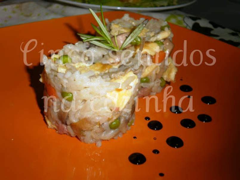 Arroz de cogumelos com salsichas e ovo - foto 5