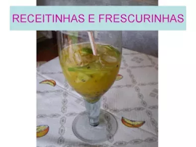 Caipirinha de frutas + batida de abacaxi (piña colada)