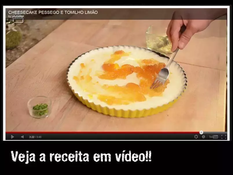 Cheesecake de Pêssego e Tomilho Limão - foto 3