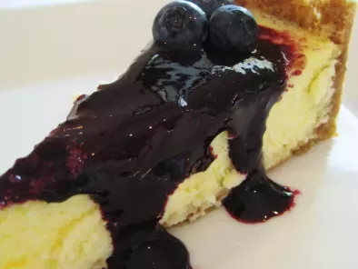 Cheesecake e Coulis de Blueberry