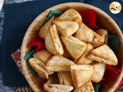 Chips de pão pita, receita express