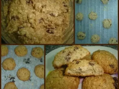 Cookies de Aveia com Amêndoa e Passas