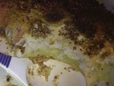 Filetes de peixe gato com broa no forno