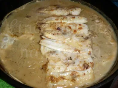 Filetes de pescada gratinados com sopa de cebola - foto 6