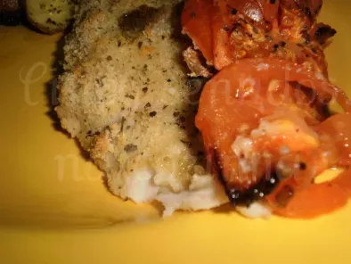 Filetes de pescada no forno com tomate, azeite e manjericão - foto 2