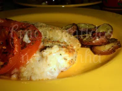 Filetes de pescada no forno com tomate, azeite e manjericão - foto 8