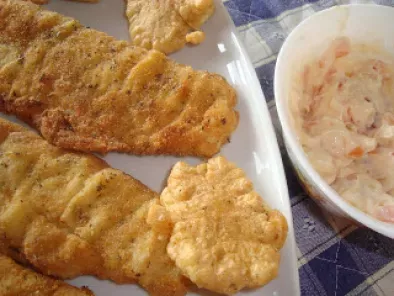 Filetes de pescada panados (e uma espécie de pataniscas!) - foto 2