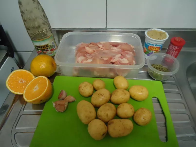 Frango com batatas no molho de laranja - foto 3