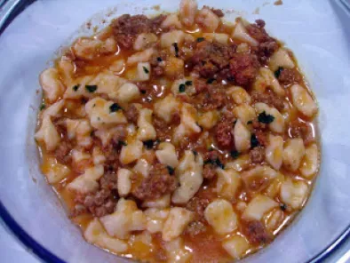 Gnocchi (Nhoque) de Batata com Molho Bolonhesa