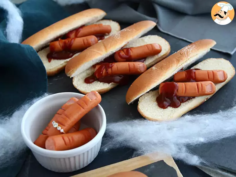 Hot Dog de dedos de salsichas (Halloween) - foto 2