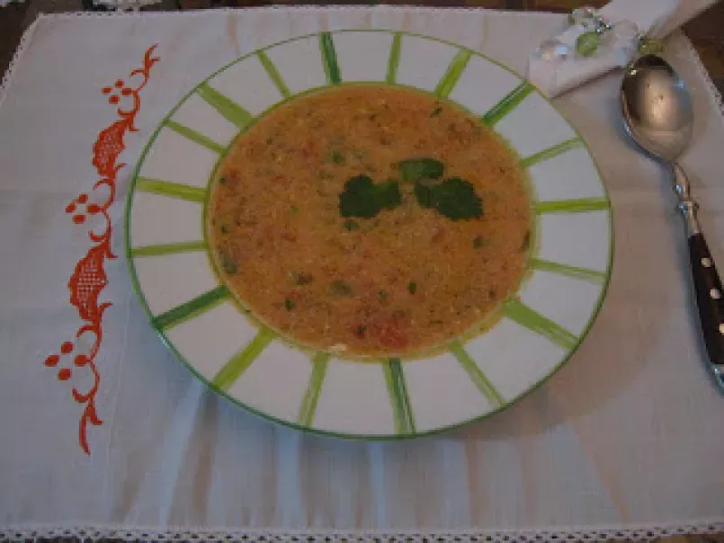 Jantar romantico e a Sopa de tomates dos Açores
