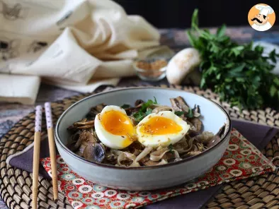 Macarrão de arroz com cogumelo e ovo - foto 3