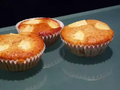 Mini queques de maçã e gengibre