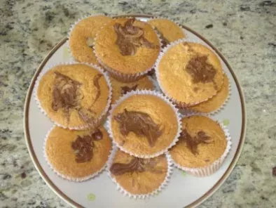 Muffins de Baunilha e Nutella
